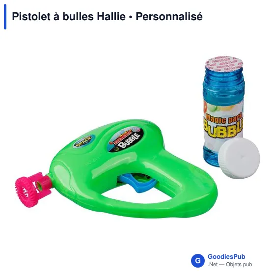 Pistolet à bulles personnalisable avec logo - Hallie - Image 3