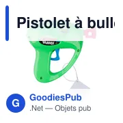 Pistolet à bulles personnalisable avec logo - Hallie - Miniature 4