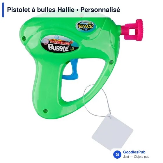 Pistolet à bulles personnalisable avec logo - Hallie - Image 4