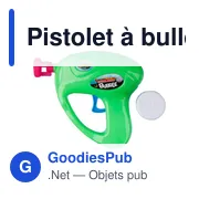 Pistolet à bulles personnalisable avec logo - Hallie - Miniature 5