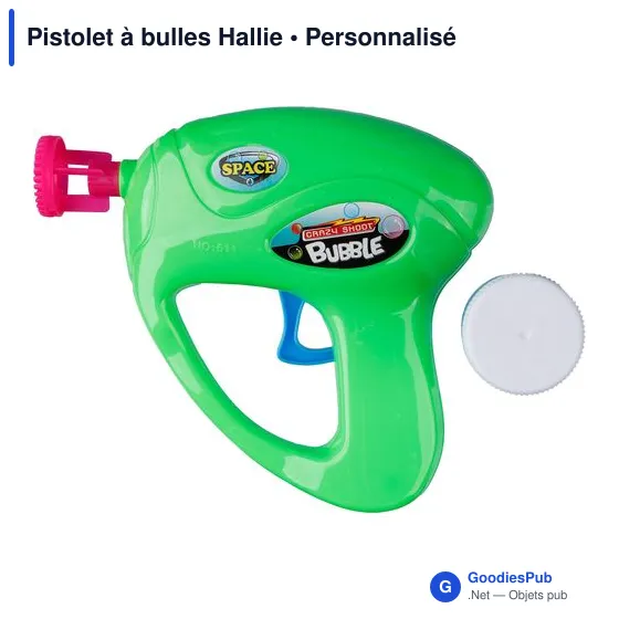Pistolet à bulles personnalisable avec logo - Hallie - Image 5