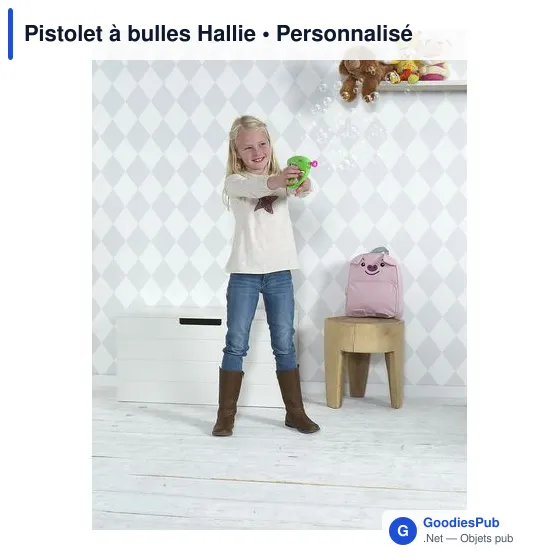 Pistolet à bulles personnalisable avec logo - Hallie - Image 6