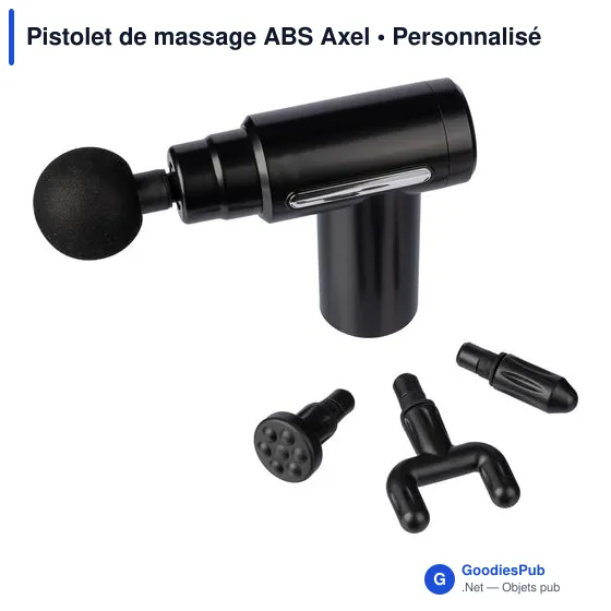 Pistolet de massage personnalisable avec logo - Axel - Image 2