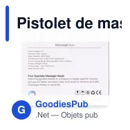 Pistolet de massage personnalisable avec logo - Axel - Miniature 3