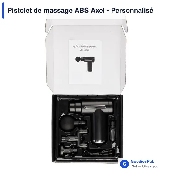 Pistolet de massage personnalisable avec logo - Axel - Image 4