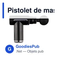 Pistolet de massage personnalisable avec logo - Axel - Miniature 6