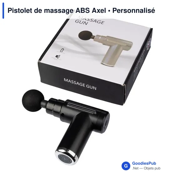 Pistolet de massage personnalisable avec logo - Axel - Image 8