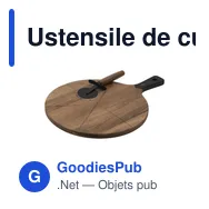 Ustensile de cuisine personnalisable : Set à pizza Rustico 2-pcsavec logo - Miniature 1