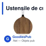 Ustensile de cuisine personnalisable : Set à pizza Rustico 2-pcsavec logo - Miniature 4