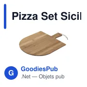 Set à pizza personnalisable 3 pièces avec logo - Pizza Set Siciliana - Miniature 3