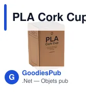 Mug réutilisable personnalisable en liège avec logo - PLA Cork Cup 350 ml - Miniature 3