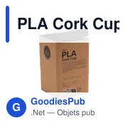 Mug réutilisable personnalisable en liège avec logo - PLA Cork Cup 350 ml - Miniature 4