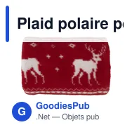 Plaid polaire personnalisable Jane avec logo - 180 g/m2 - Miniature 3