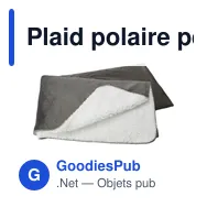 Plaid polaire personnalisable en polyester avec logo - Margot - Miniature 11