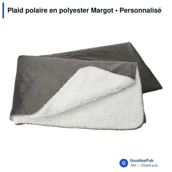 Plaid polaire personnalisable en polyester avec logo - Margot - Image 11