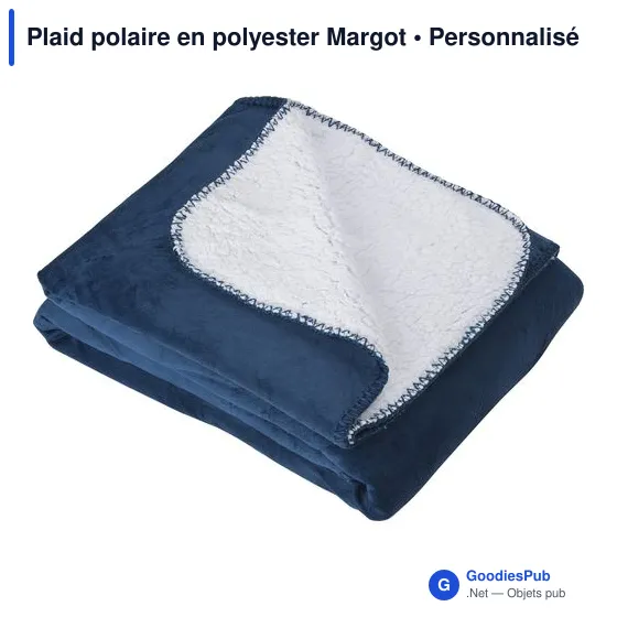 Plaid polaire personnalisable en polyester avec logo - Margot - Image 12