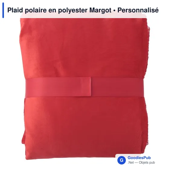 Plaid polaire personnalisable en polyester avec logo - Margot - Image 6