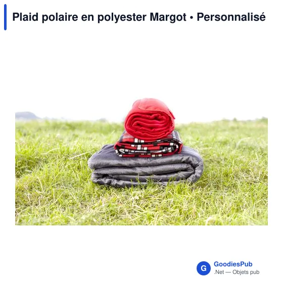 Plaid polaire personnalisable en polyester avec logo - Margot - Image 7