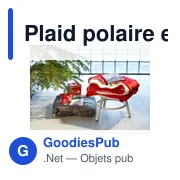 Plaid polaire personnalisable en polyester avec logo - Margot - Miniature 8
