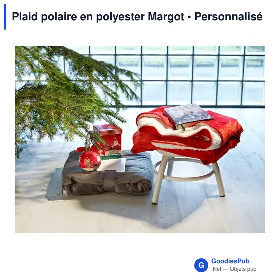 Plaid polaire personnalisable en polyester avec logo - Margot - Image 8