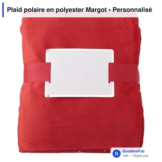 Plaid polaire personnalisable en polyester avec logo - Margot - Image 10