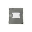 Variante gris - Plaid polaire personnalisable en polyester avec logo - Margot