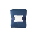 Variante bleu - Plaid polaire personnalisable en polyester avec logo - Margot