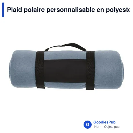 Plaid polaire personnalisable en polyester avec logo - Nor
