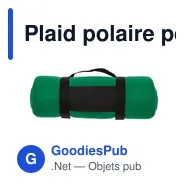 Plaid polaire personnalisable en polyester avec logo - Nor - Miniature 7