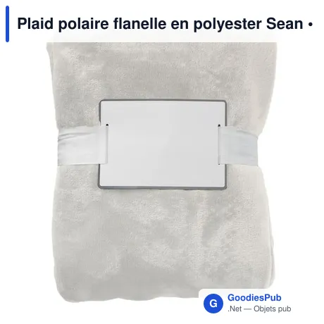 Plaid polaire flanelle en polyester Sean