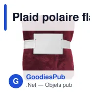 Plaid polaire flanelle en polyester Sean - Miniature 11