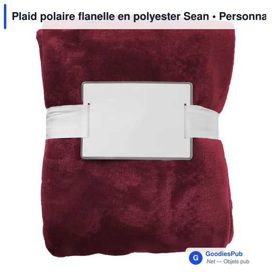 Plaid polaire flanelle en polyester Sean - Image 11