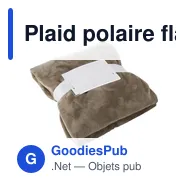 Plaid polaire flanelle en polyester Sean - Miniature 12
