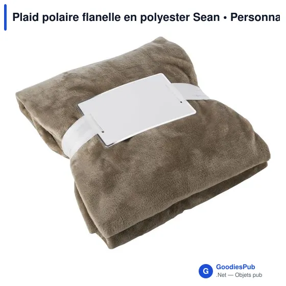 Plaid polaire flanelle en polyester Sean - Image 12