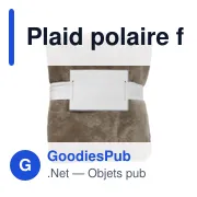 Plaid polaire flanelle en polyester Sean - Miniature 6