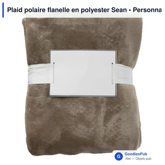 Plaid polaire flanelle en polyester Sean - Image 6