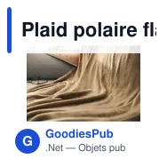 Plaid polaire flanelle en polyester Sean - Miniature 10
