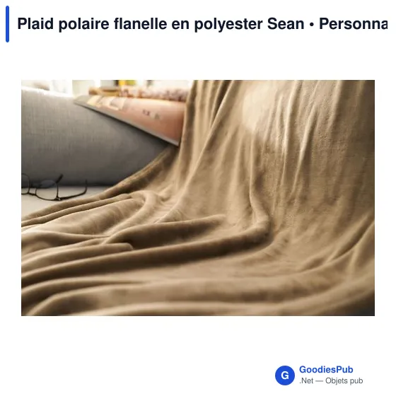 Plaid polaire flanelle en polyester Sean - Image 10