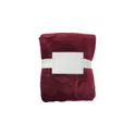 Variante rouge - Plaid polaire flanelle en polyester Sean