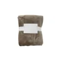 Variante kaki - Plaid polaire flanelle en polyester Sean