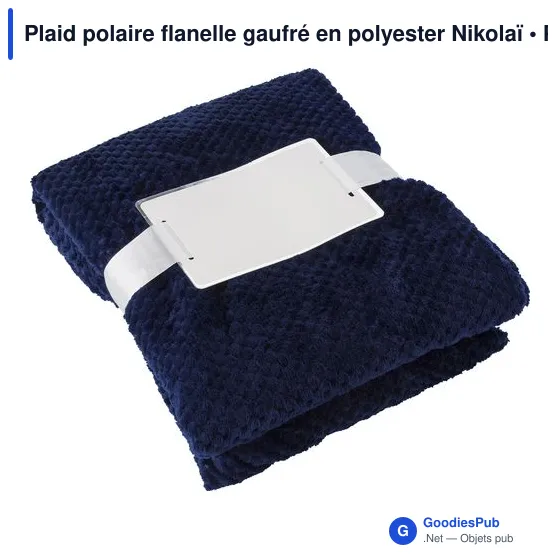 Plaid polaire personnalisable Nikolaï avec logo - Image 11