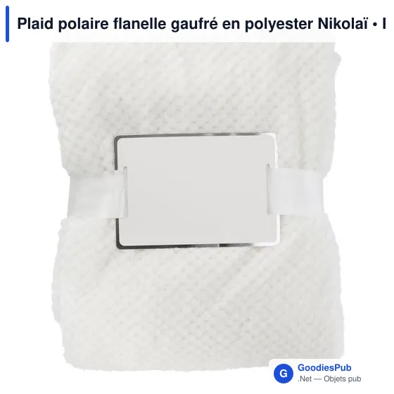 Plaid polaire personnalisable Nikolaï avec logo - Image 8
