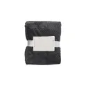 Variante bordeaux - Plaid polaire personnalisable Nikolaï avec logo