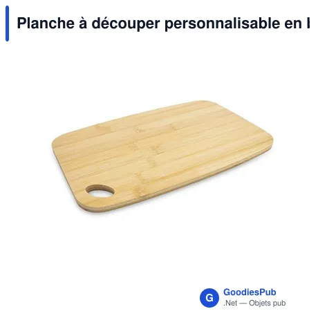 Planche à découper personnalisable en bambou avec logo - Cade