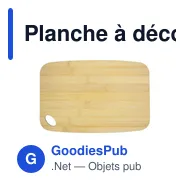 Planche à découper personnalisable en bambou avec logo - Cade - Miniature 3