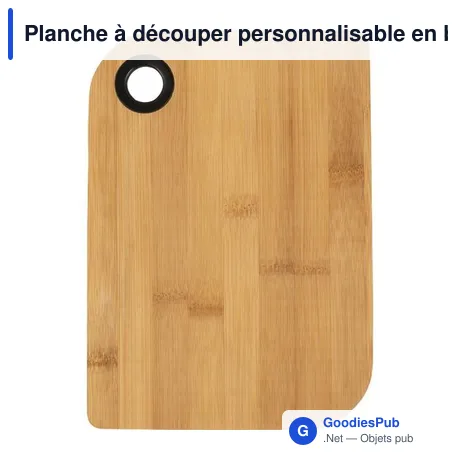 Planche à découper personnalisable en bambou avec logo - Steven
