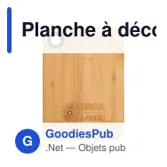 Planche à découper personnalisable en bambou avec logo - Steven - Miniature 2