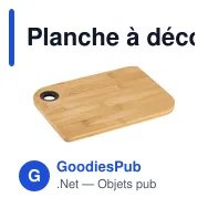 Planche à découper personnalisable en bambou avec logo - Steven - Miniature 4