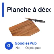 Planche à découper personnalisable en bois d'acacia avec logo - Miniature 6
