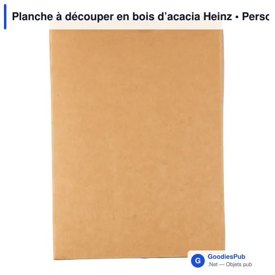 Planche à découper personnalisable en bois d'acacia avec logo - Image 7